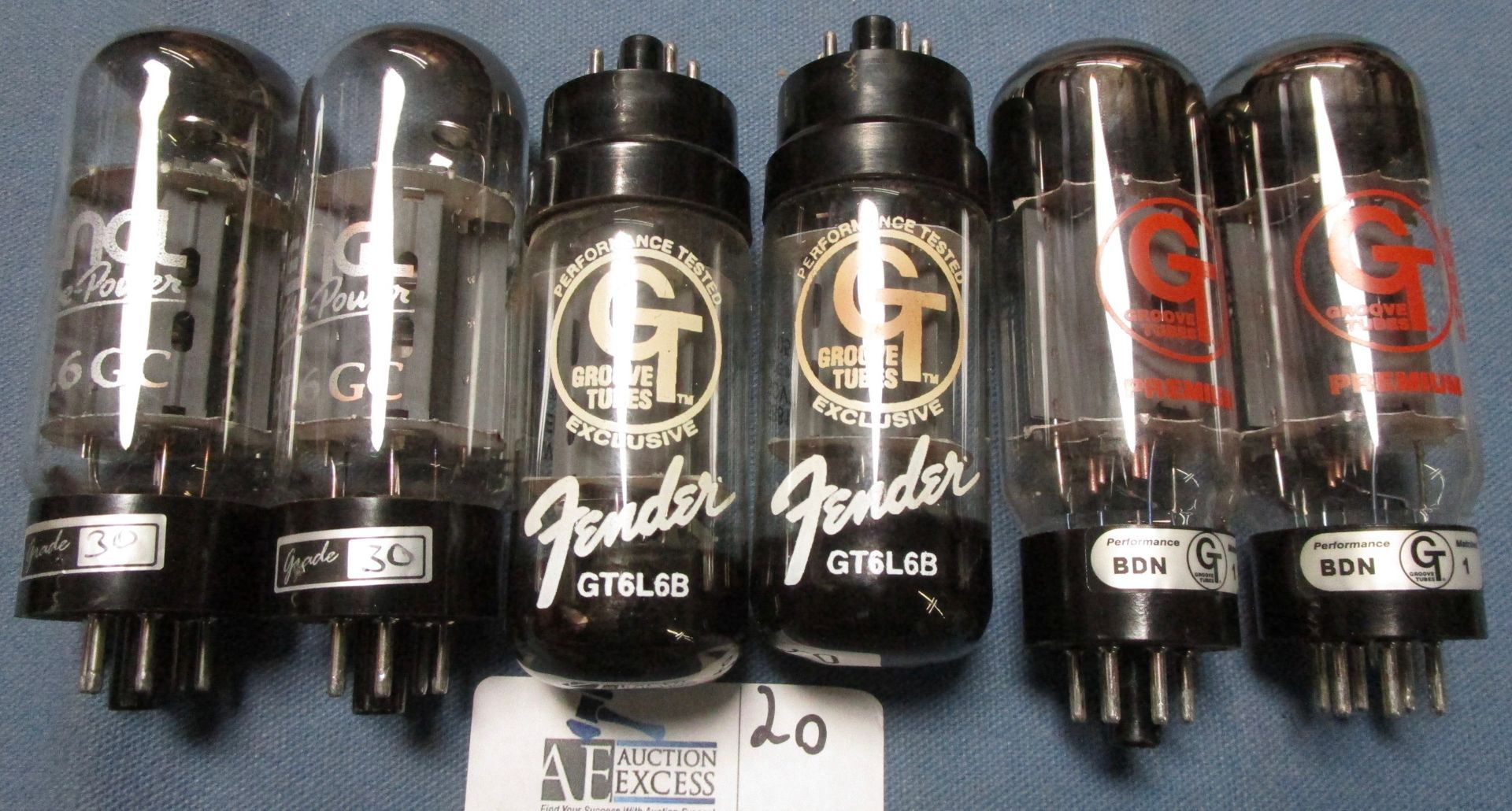 LOT OF 6 TUBES