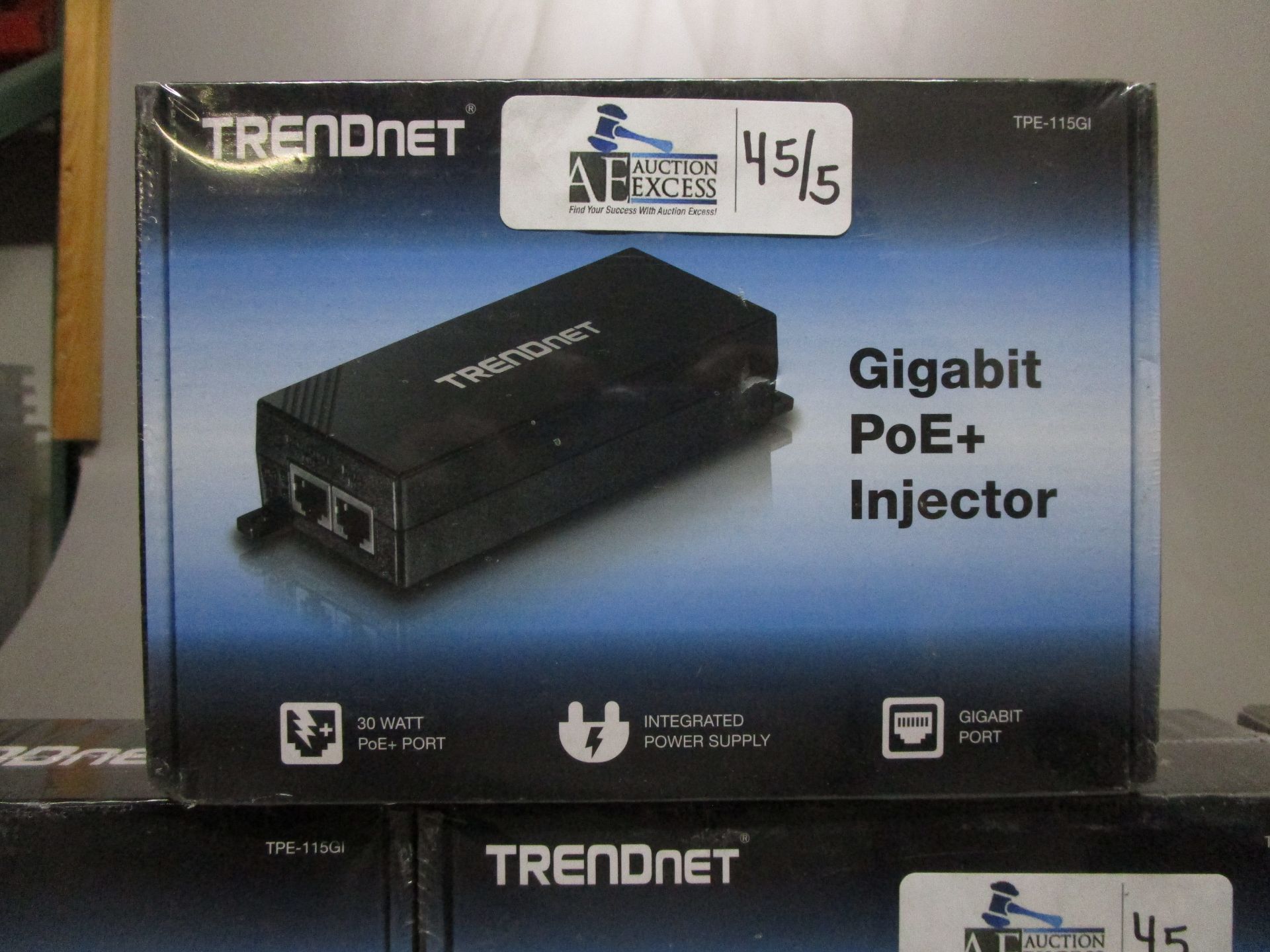 LOT OF 5 TRENDNET GIGABIT POE+INJECTOR NOS - Image 2 of 2