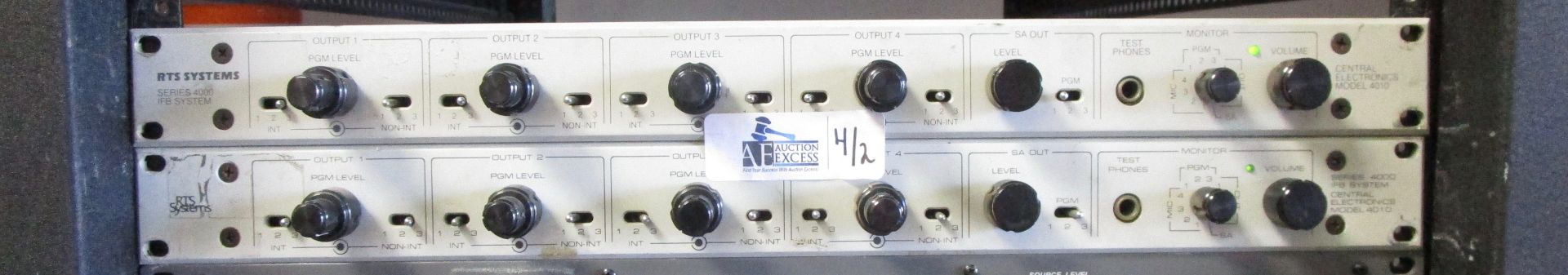 LOT OF 2 RTS SYSTEMS SERIES 4000 IFB SYSTEM