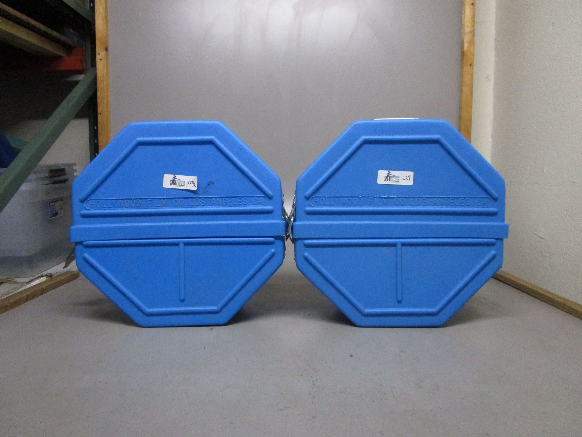 LOT OF 2 HOLLYWOOD FILM PLASTIC CANNISTERS