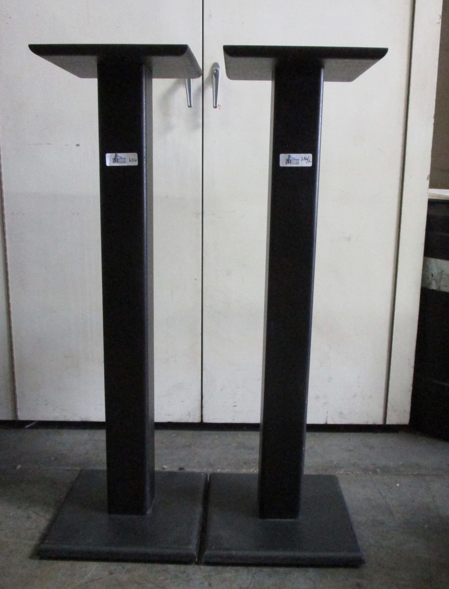 LOT OF 2 K.K. AUDIO SPEAKER STANDS 42" HIGH