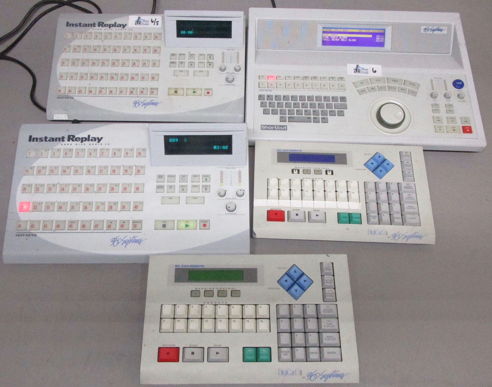 LOT OF 5 360 SYSTEMS CONTROL PANELS - Image 2 of 2