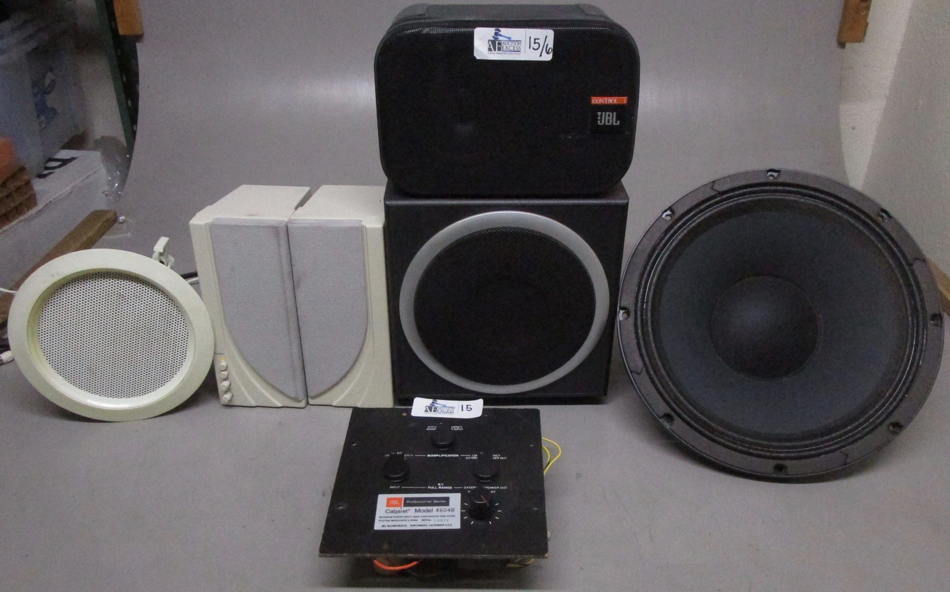 LOT OF 6 SPEAKERS/DRIVERS/ACCESSORIES