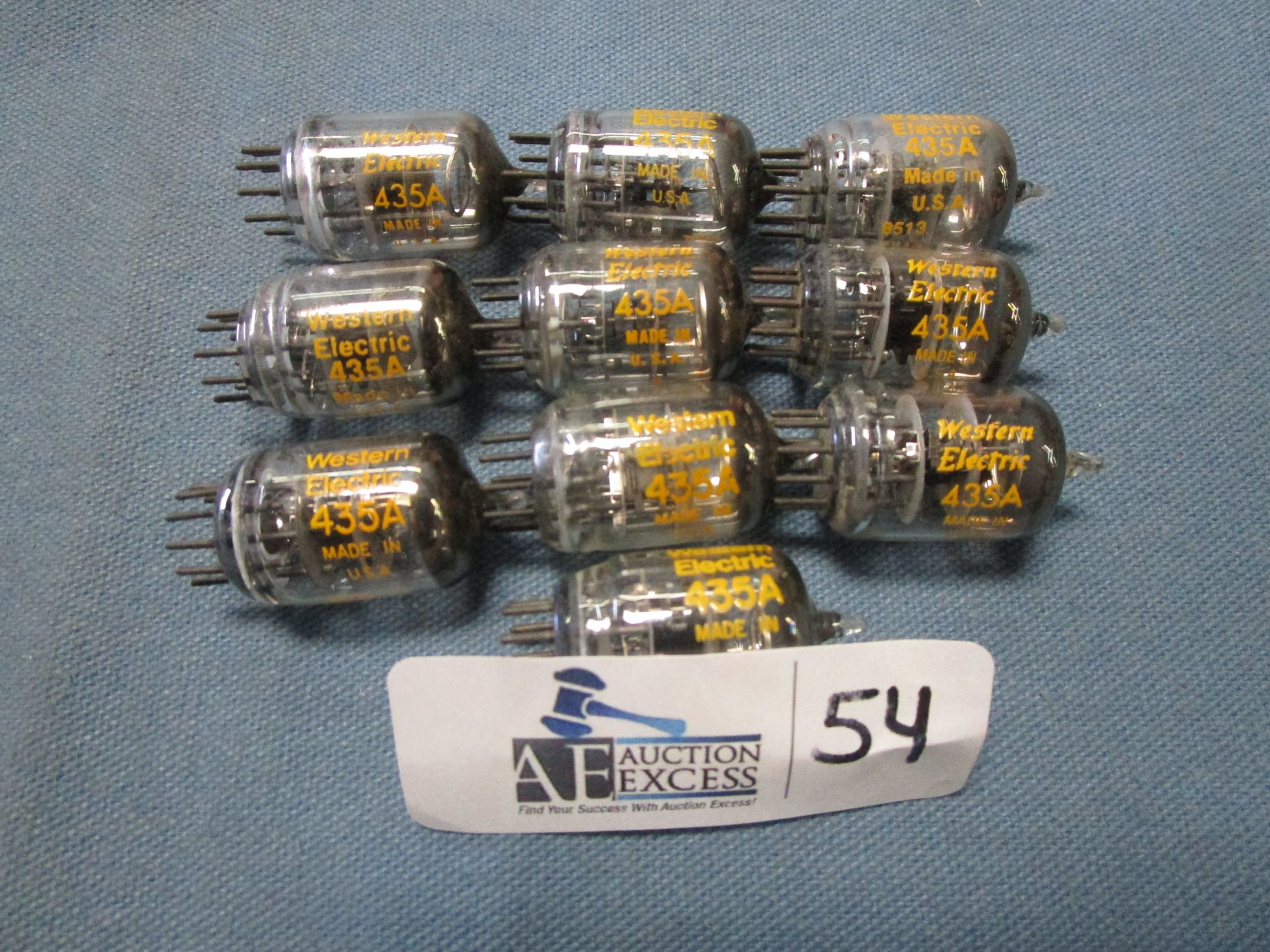 LOT OF 10 WESTERN ELECTRIC 435A TUBES