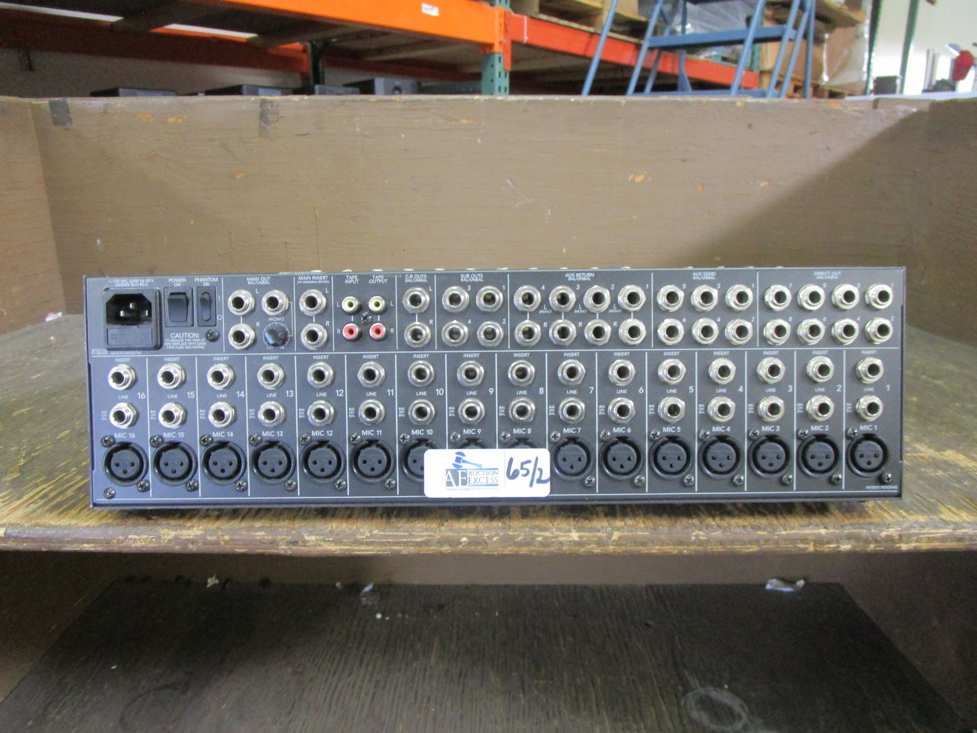 LOT OF 2 MACKIE 1604-VLZ MIXERS - Image 3 of 3