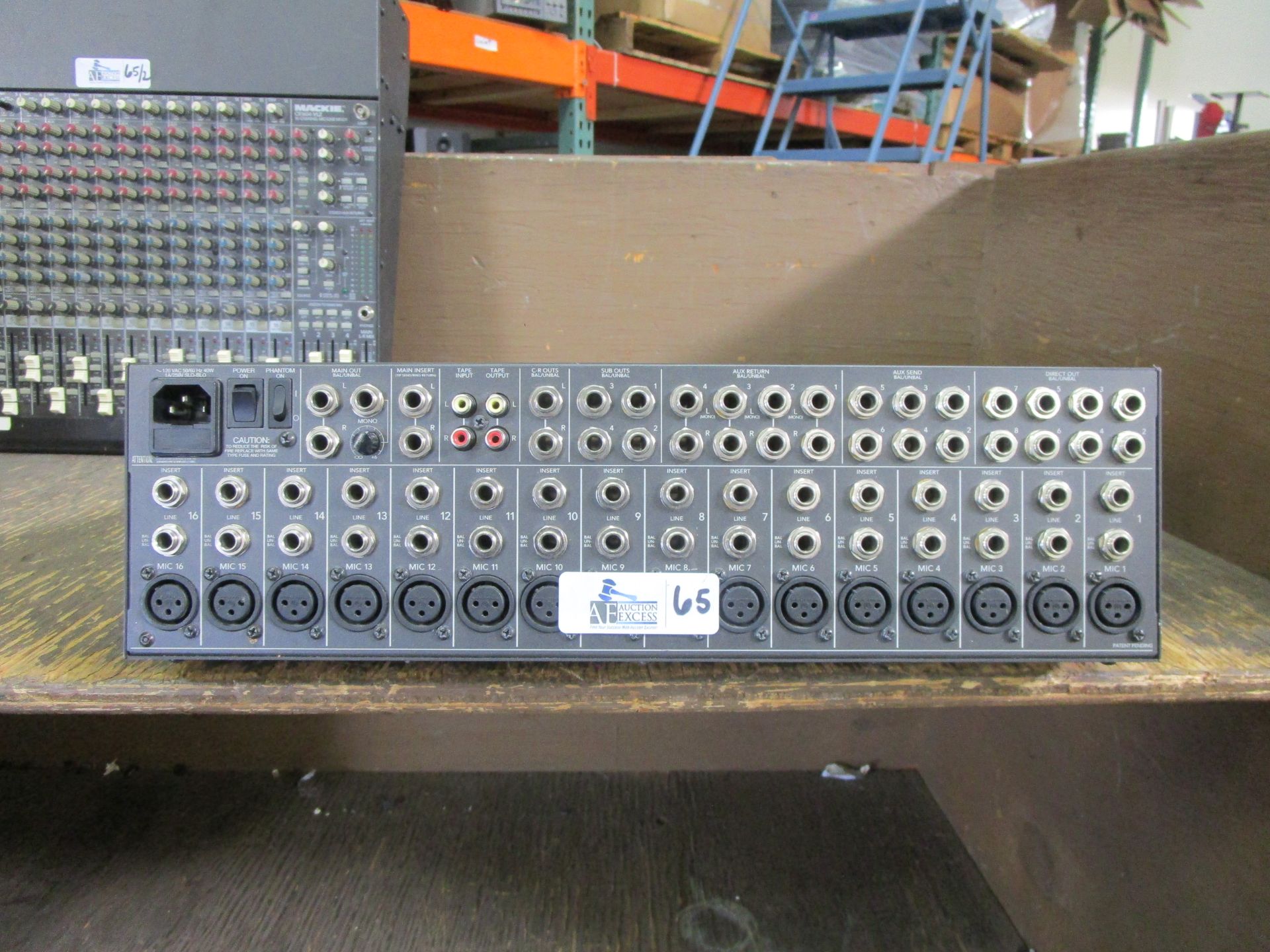 LOT OF 2 MACKIE 1604-VLZ MIXERS - Image 2 of 3