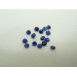 Assorted loose sapphires. 1.65ct
