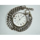 Gents Silver Antique Pocket Watch