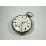 Gents Antique Silver Pocket Watch