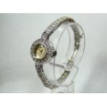 Ladies Silver Page Wrist Watch