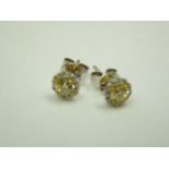 18ct white gold diamond earrings