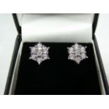 9ct gold diamond earrings