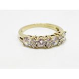 9ct gold CZ ring