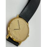 18ct Mappin and Webb gold and silver watch