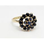 9ct gold sapphire ring