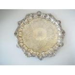 Silver sherry tray