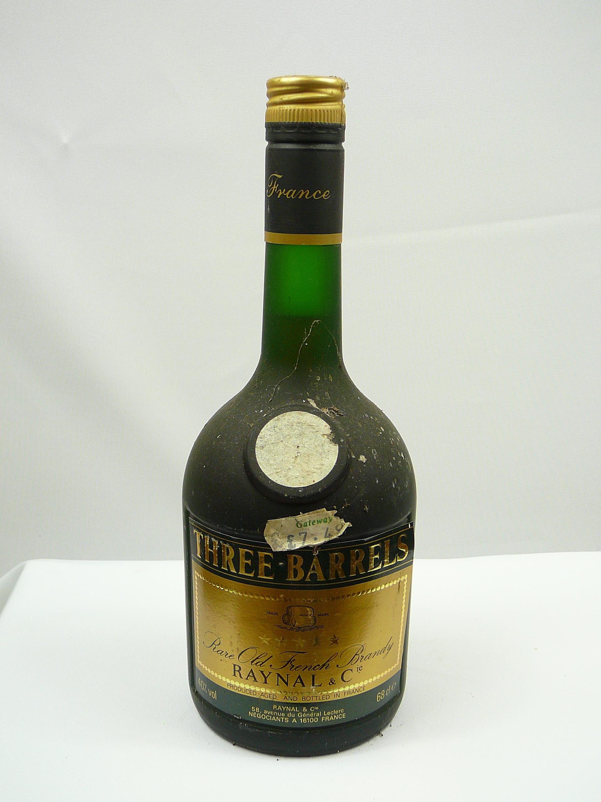 Vintage Three Barrels Brandy