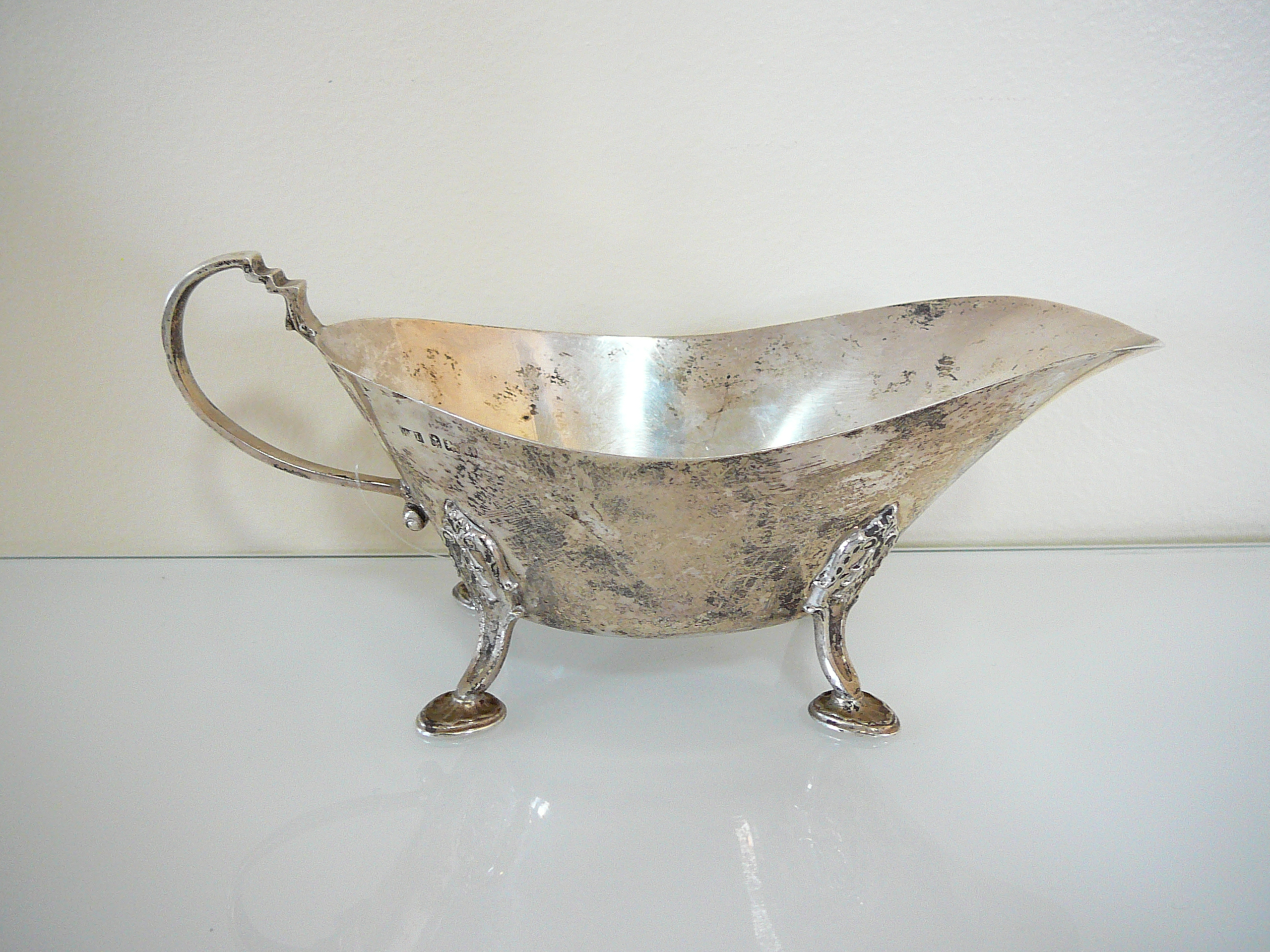 Silver sauce boat - Image 2 of 3