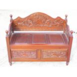 20th Century Reproduction Hall Bench