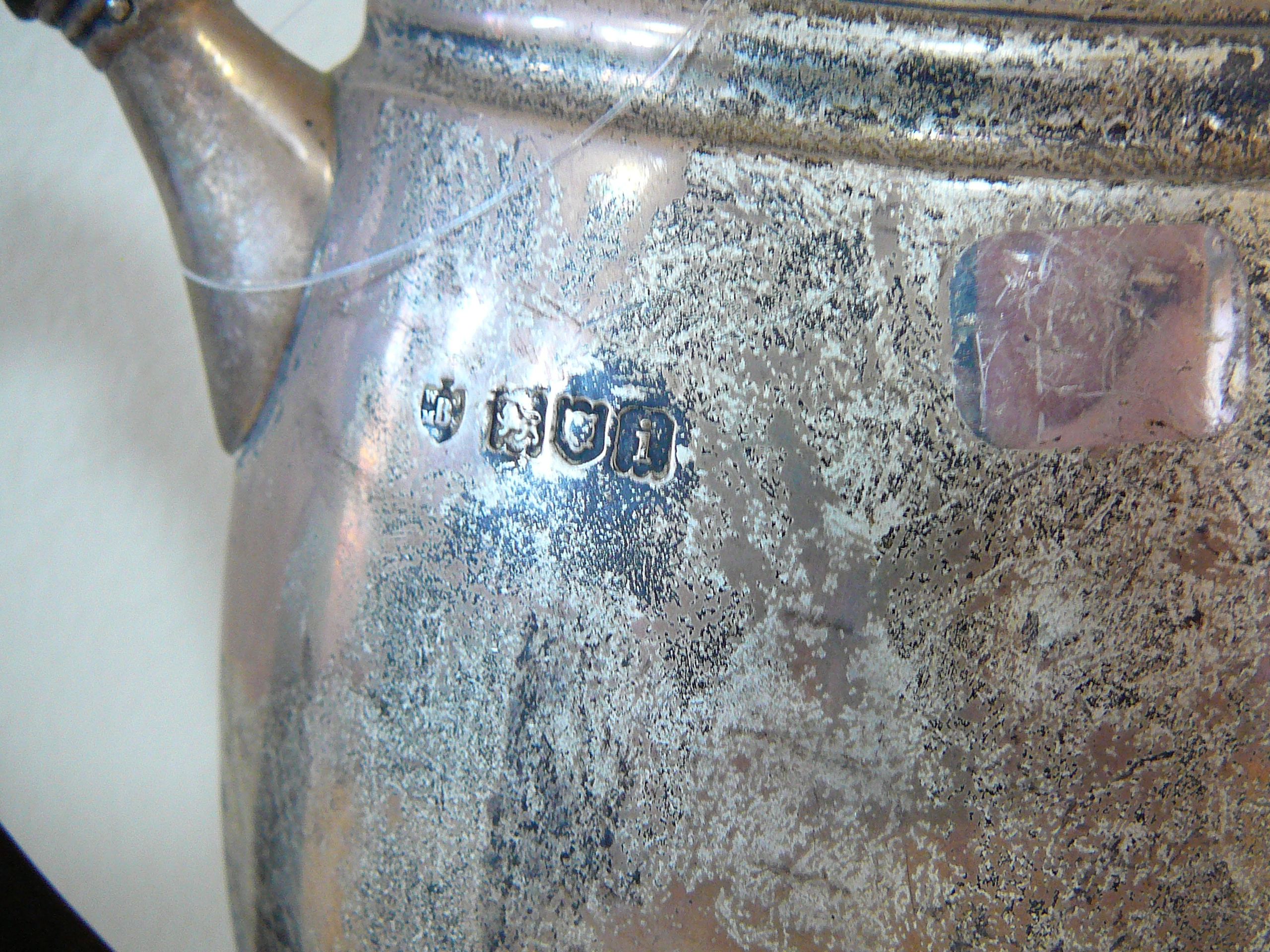 Silver tea set - Image 4 of 10