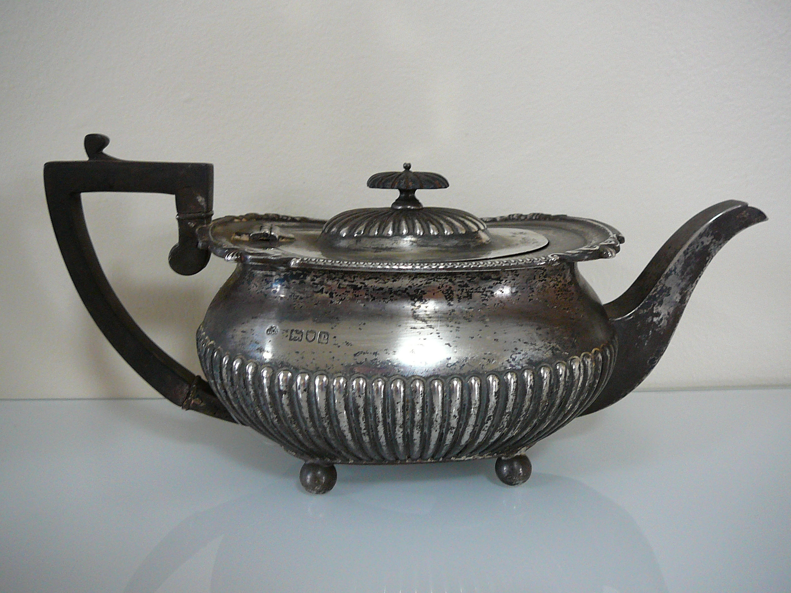 Silver teapot - Image 2 of 3