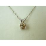 18ct white gold diamond pendant