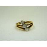 19.2ct gold and diamond ring