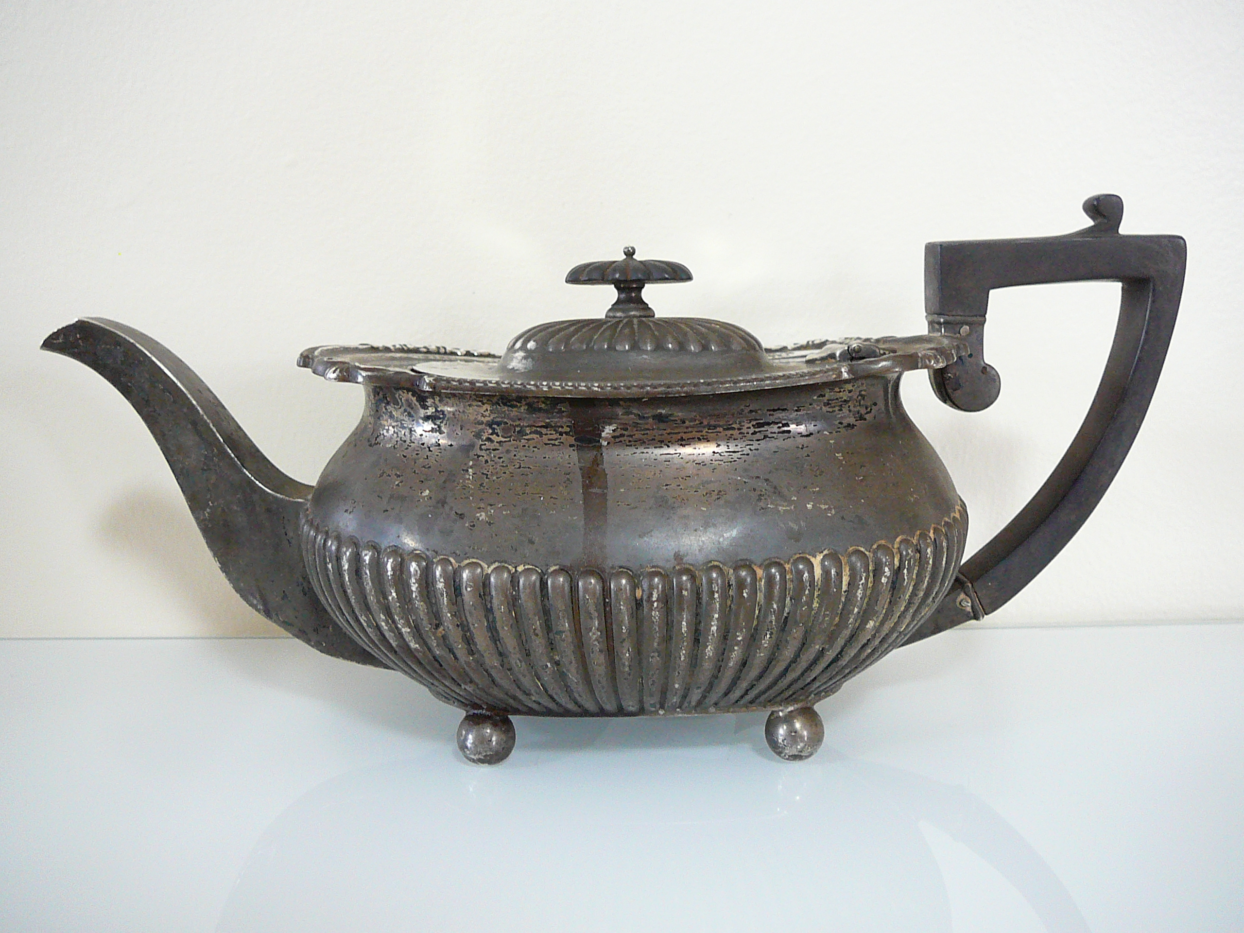 Silver teapot