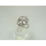 18ct white gold diamond ring