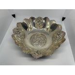 Sterling silver petal bowl