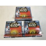 Three Star Wars Micro machines figure packs. Imperial stormtroopers, imperial pilots and imperial