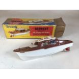 A boxed Triang Derwent Cabin Cruiser W:36cm x H:14cm