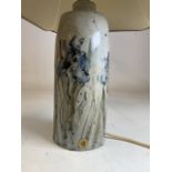 A studio pottery lamp base by Colin Kellam, Totnes, Devon. H:30cm