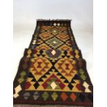 A Maimana Kilim runner W:63cm x H:210cm