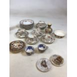 Royal Albert Crown China tea cups, saucers and plates together with other ceramic items