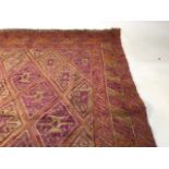 A Mashwani Gazak rug W:123cm x H:138cm