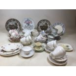 A large collection of vintage China including Duchess, Roayl Stafford, Royal Albert, Burleigh and