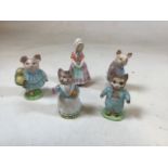 Four Beswick Beatrix Potter figurines - Tom Kitten, Pigling Bland, Tabitha Twitchett, Little Pig