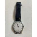 An Omega HS8 gentlemans military watch. H.S.8 pilots wrist watch C.1943.