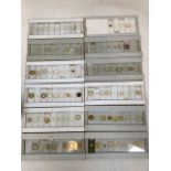 A Collection of microscope slides.