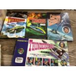 A collection of annuals including Thunderbirds 1966, Stingray 1966, Captain Scarlet 1967 together