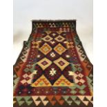 A Maimana Kilim runner W:85cm x H:290cm