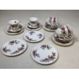 Royal Albert Lavender Rose. six tea cups and saucers and Nine tea plates in good condition