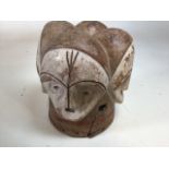 Fang Ngontang four faced mask W:22cm x H:24cm