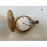 A Waltham gold plated pocket watch. Marked Comrade 85552.