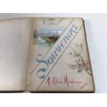 Bound hand written and illustrated books, 2 volumes entitled Souvenirs dated 1895 W:13cm x H:19cm