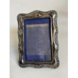 A Silver photo frame.