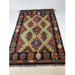 A Chobi Kilim W:80cm x H:123cm