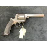 An early Adams revolver, engraved Adams patent 9644 also PF Adams patent 1851. Matching numbers.