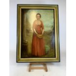 A large mid 20th century oil on canvas monogrammed N.T.S. 30 Lower right. Size with frame W:83cm x